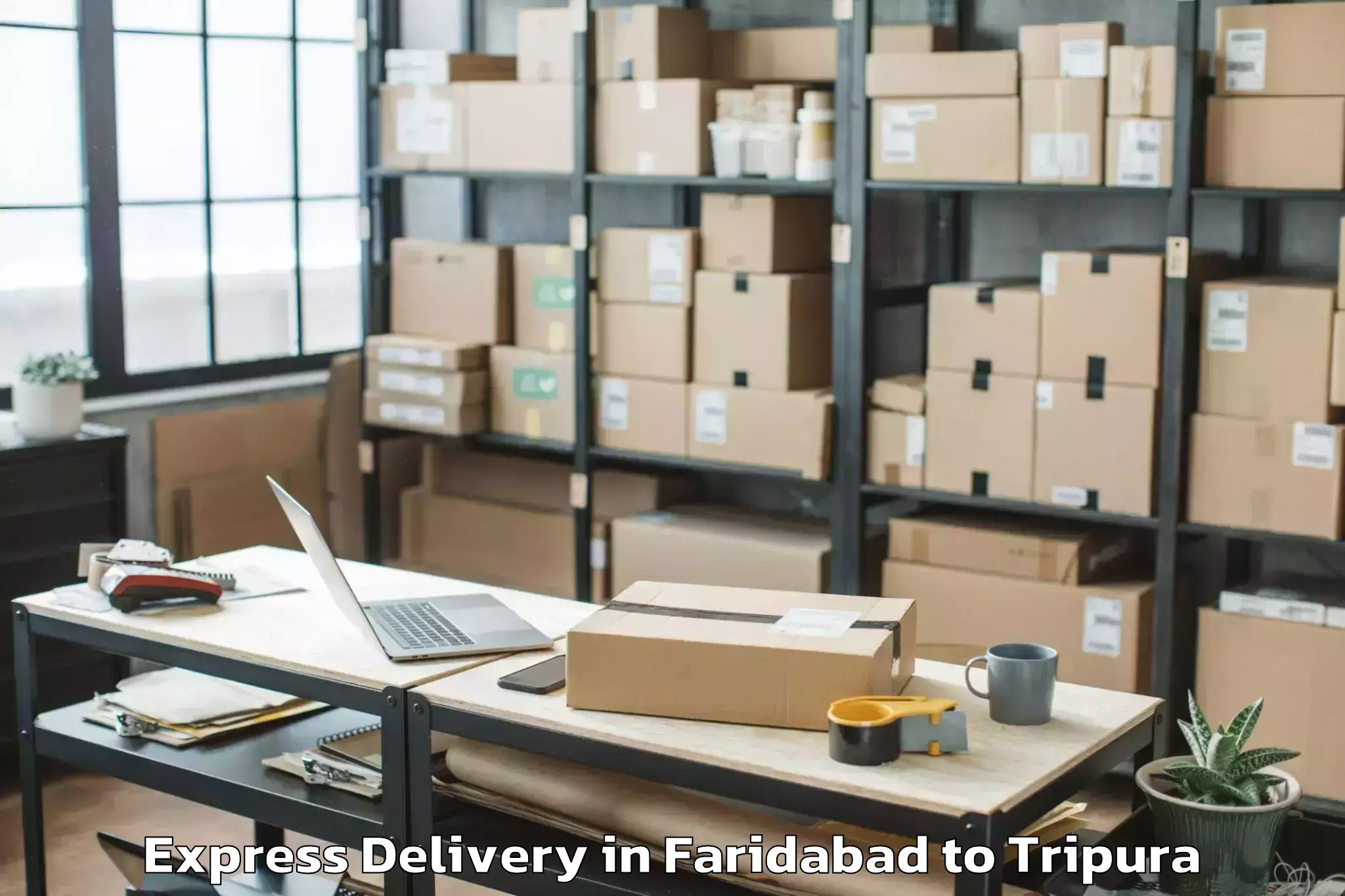 Hassle-Free Faridabad to Gournagar Express Delivery